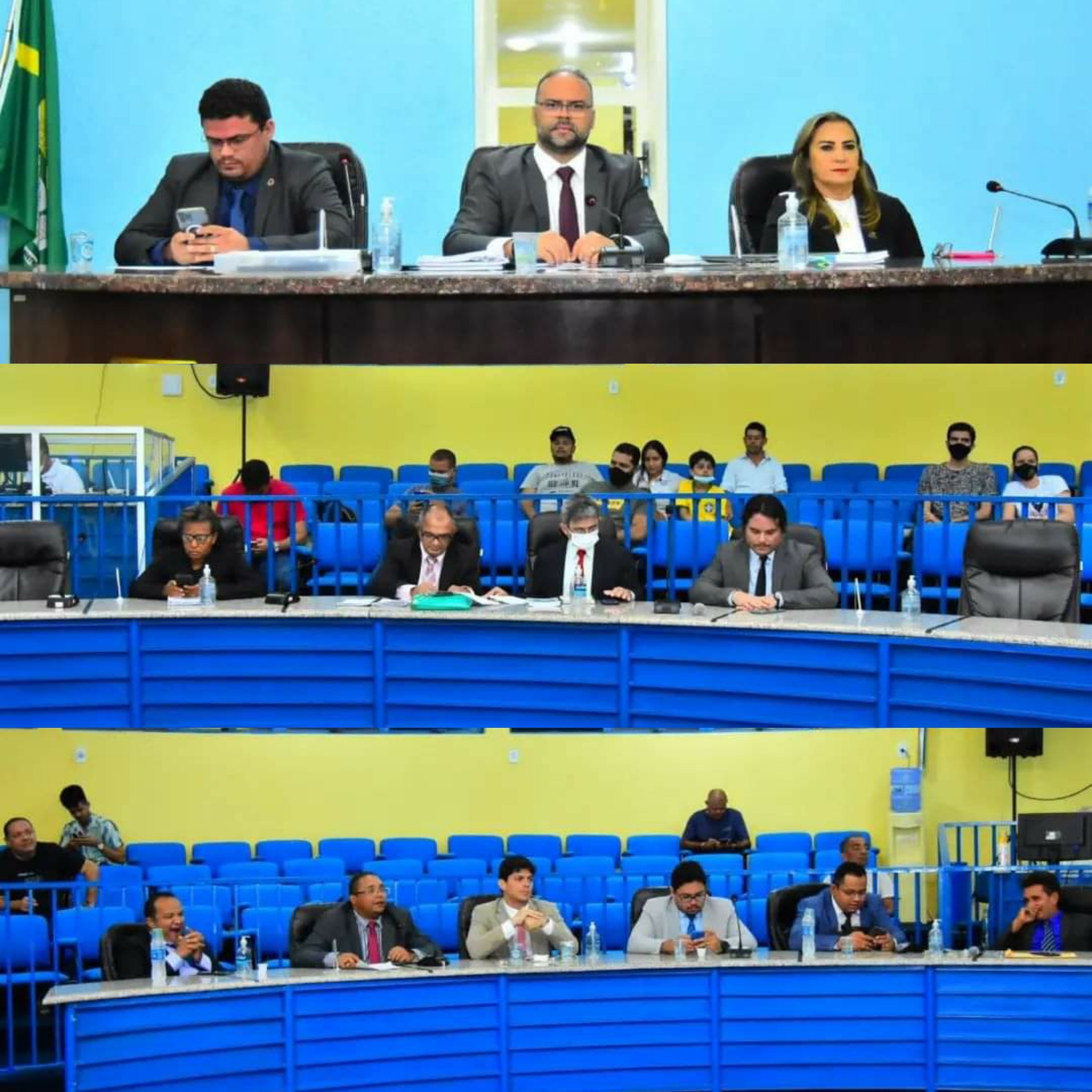 Vereadores na sess&atilde;o 06/06