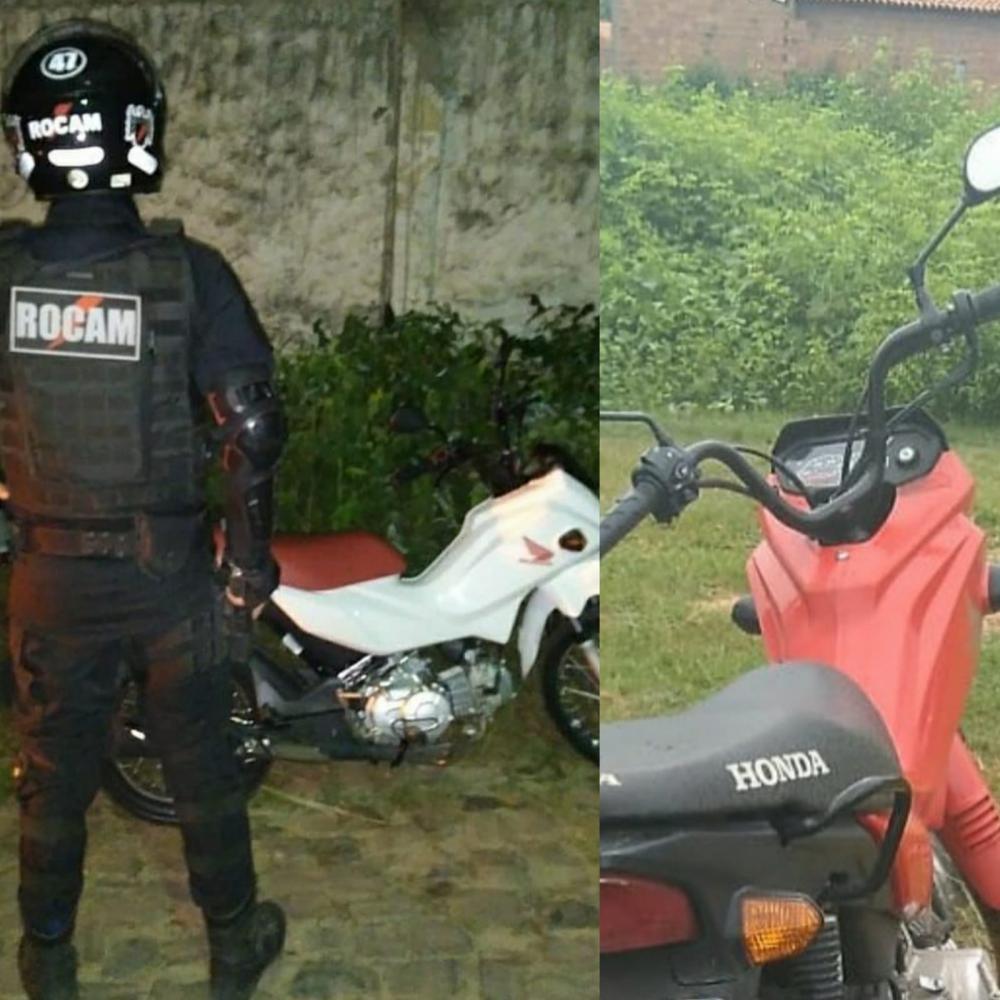 PM recupera duas motocicletas roubadas nesta sexta-feira, 03, em Floriano