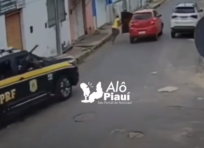 Foragido da justiça preso pela PRF em Floriano abandonou o carro, entrou em hotel, pulou muro e caminhou em cima das residências 
