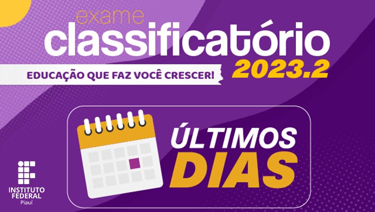 IFPI inscrições para cursos técnicos se encerram na terça-feira (6)