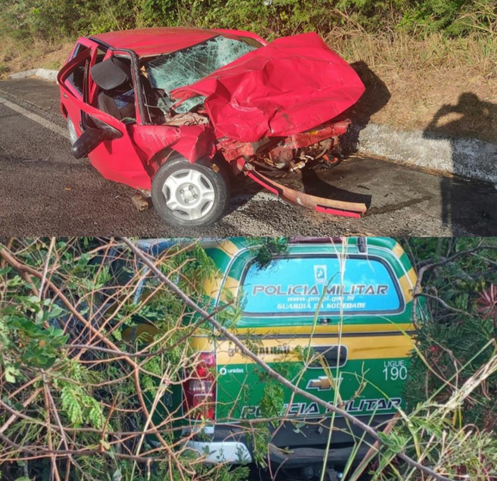Colisão entre carro e viatura da PM, causa morte de casal no Piauí