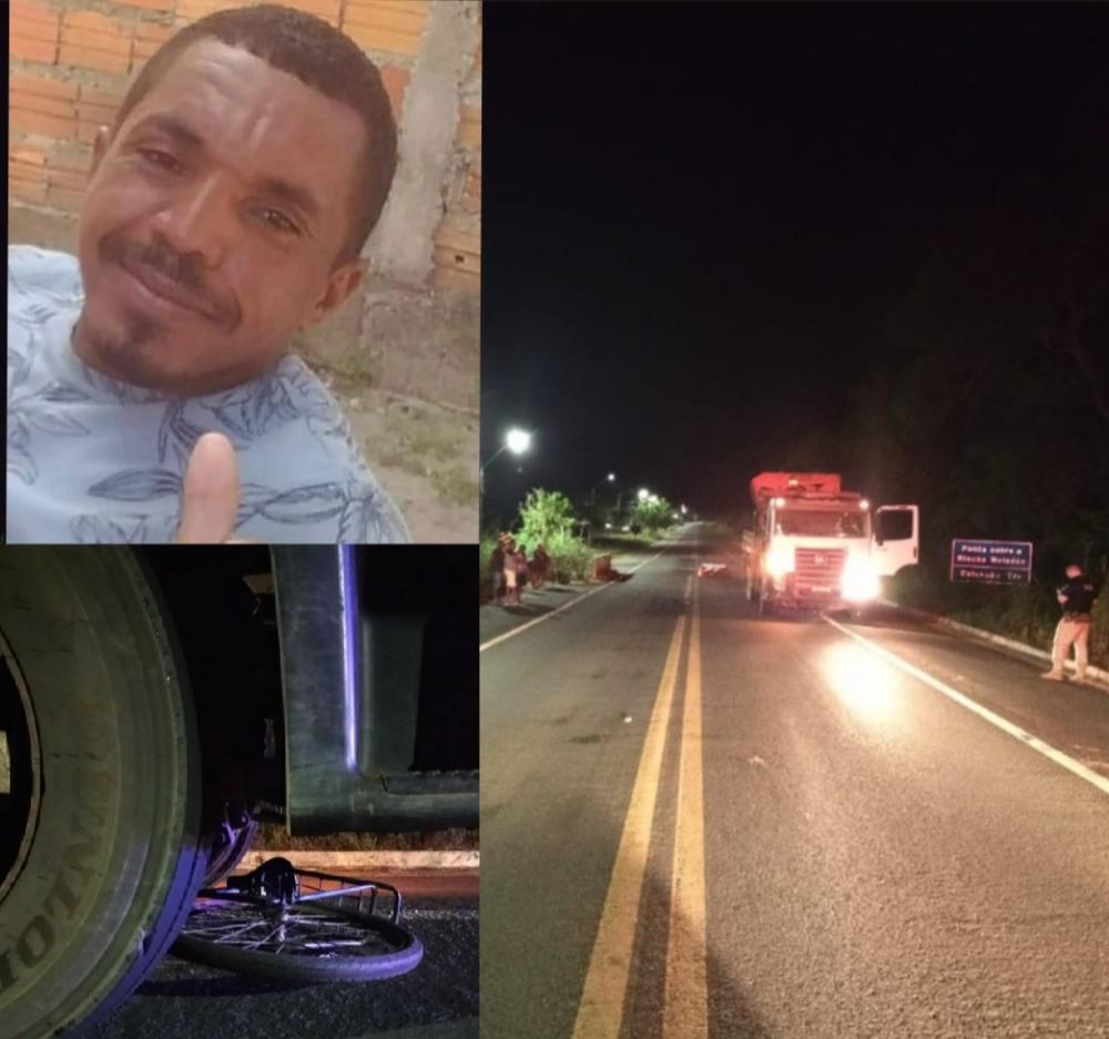 Morre ciclista envolvido em acidente com caminhão na BR 343 em Floriano-PI
