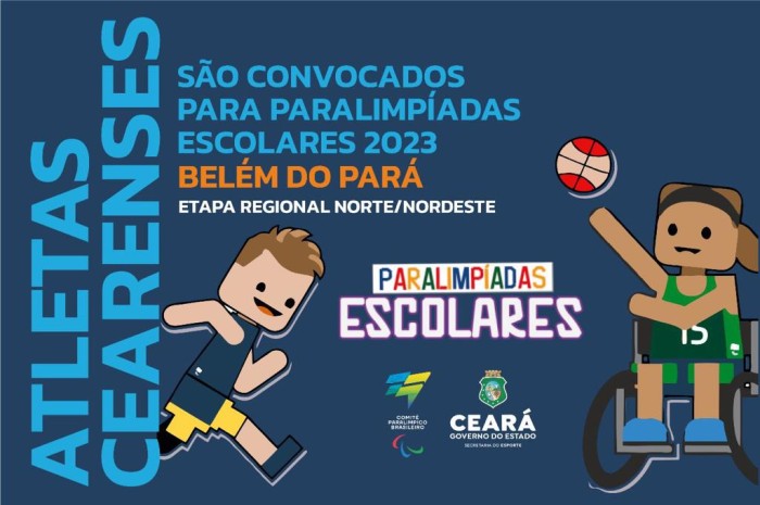 Sesporte divulga lista de atletas convocados para as Paralimpíadas Escolares 2023