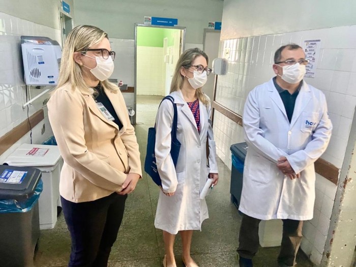 Técnicos do Hospital do Coração visitam HGV para avaliar projeto de qualificação
