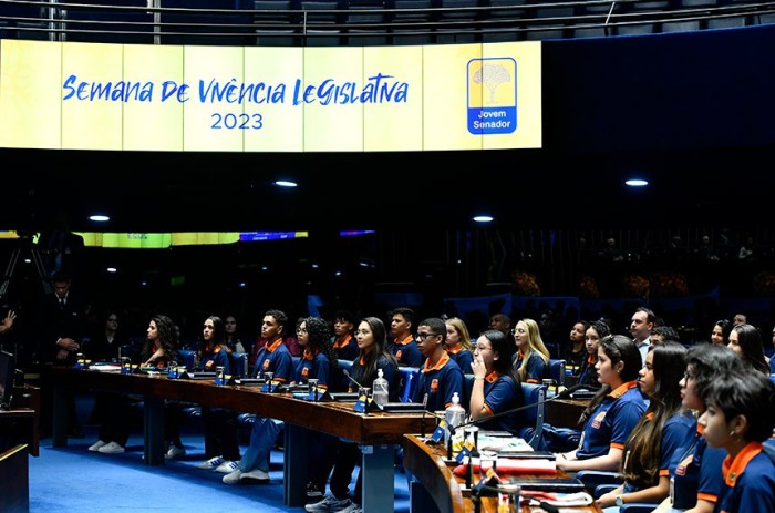 Sessão plenária encerra Jovem Senador 2023 nesta sexta