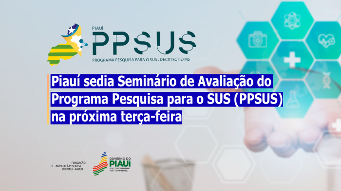 Piauí sedia Seminário de Avaliação do Programa Pesquisa para o SUS (PPSUS) na terça (19)