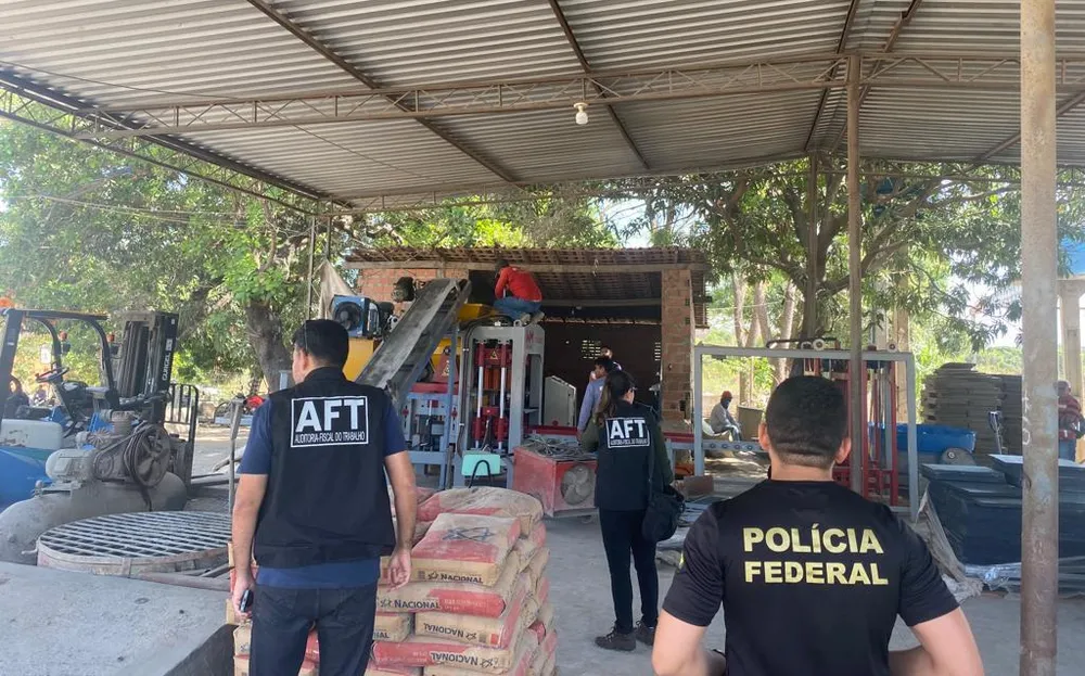 PF e MTE fazem fiscalização Fábrica no Piauí onde trabalhador morreu em máquina de cimento não poderia estar funcionando