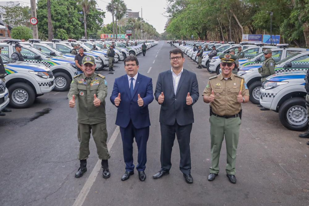 Governador entrega 200 viaturas e destaca evolução na segurança pública do Piauí