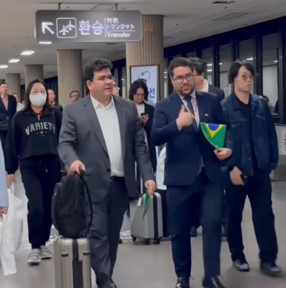 Governador chega à Coreia do Sul para conhecer experiências em transição energética, segurança e educação