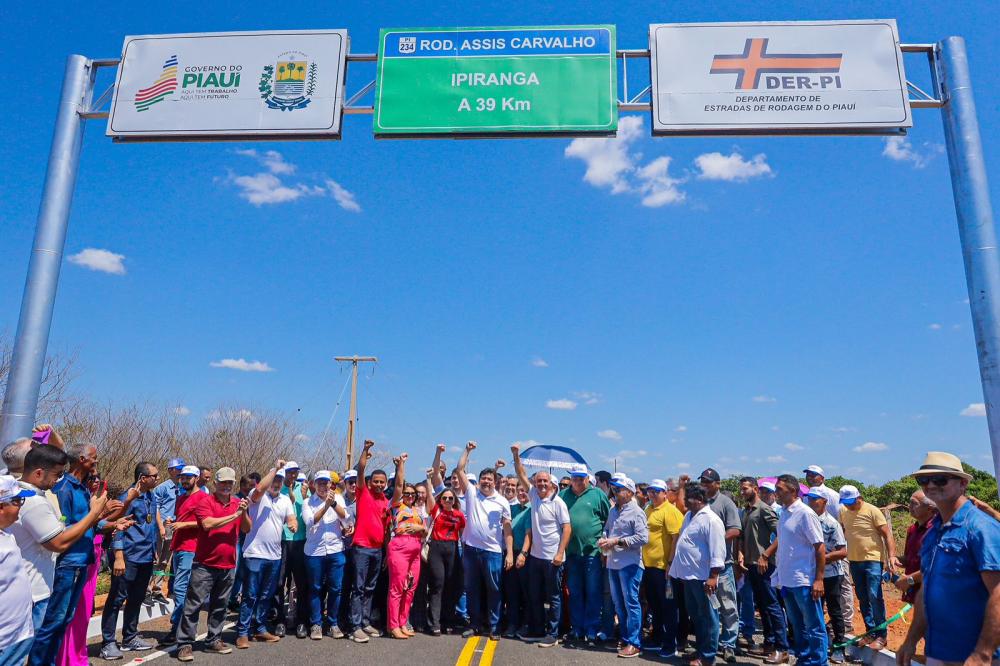 Governador Rafael Fonteles inaugura recuperação da PI-234 em Oeiras