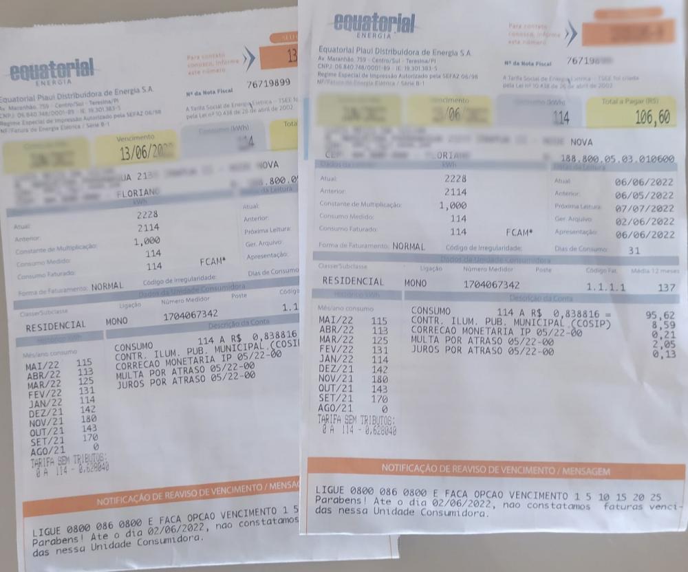 Com mudança da alíquota do ICMS, tarifa de energia terá redução a partir de Julho no Piauí 
