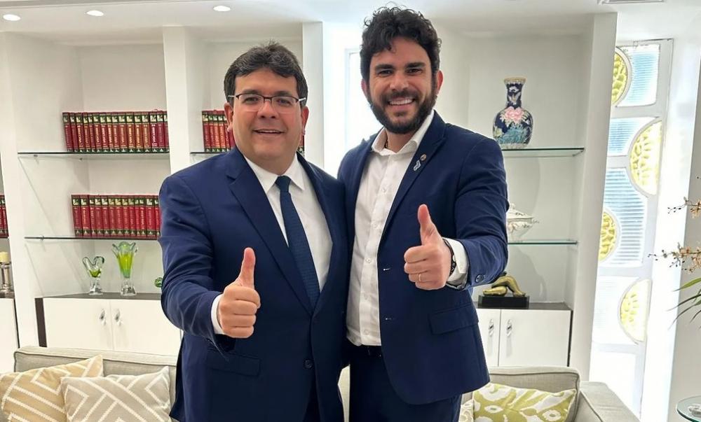 Deputado Dr. Marcus Vinicius se reúne com governador Rafael Fonteles
