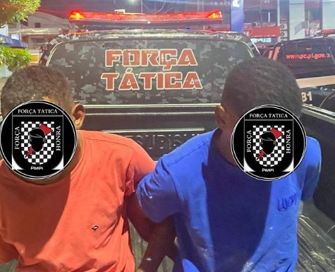 PM prende suspeitos de furto de motocicleta em Floriano