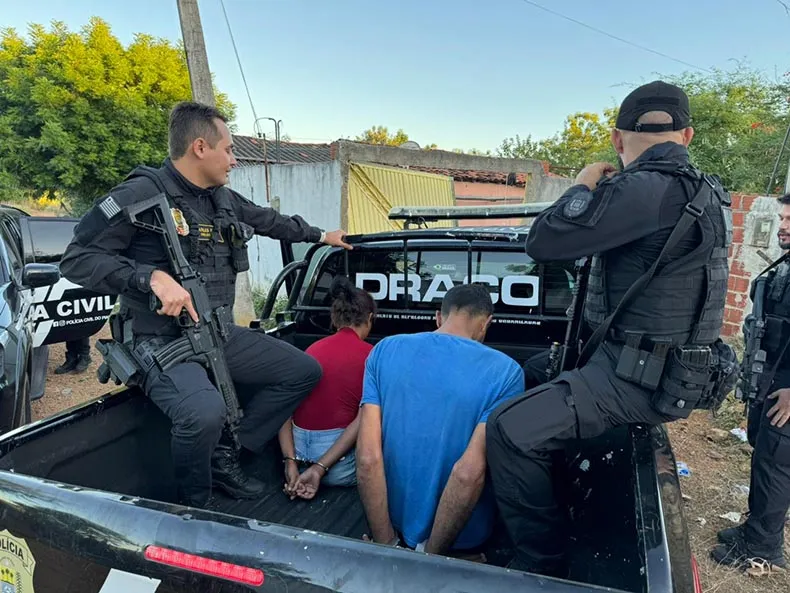 Operação do Draco prende suspeitos de serem os líderes "geral" de facção no PI e TO
