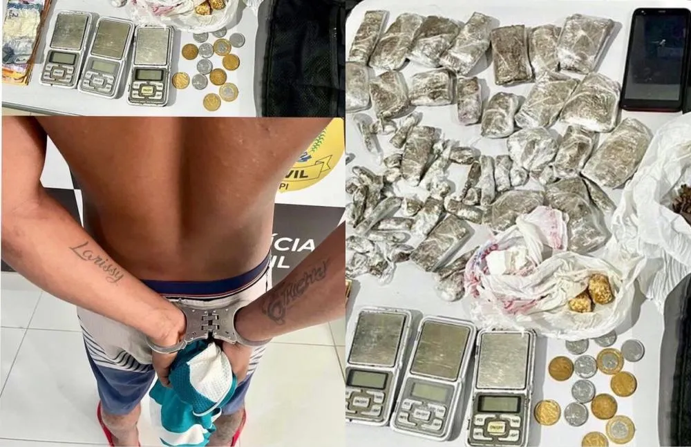 Polícia Civil de Floriano cumpre mandado de busca e apreensão por tráfico de drogas