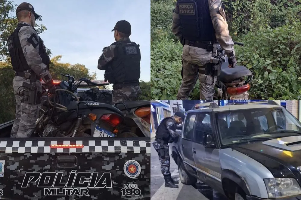 Polícia Militar recupera um carro e duas motocicletas em operações