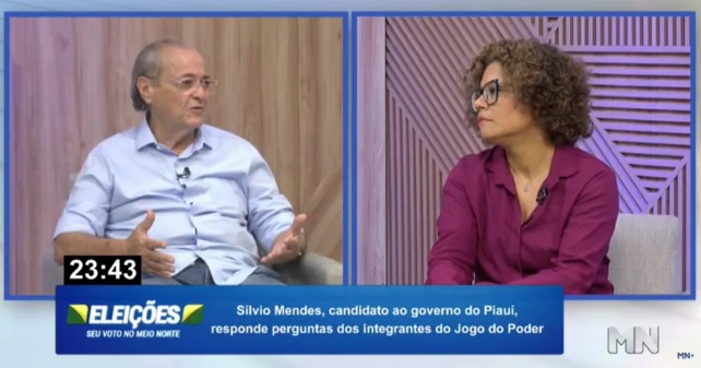 Candidato ao governo do Piauí, Silvio Mendes diz a jornalista: 