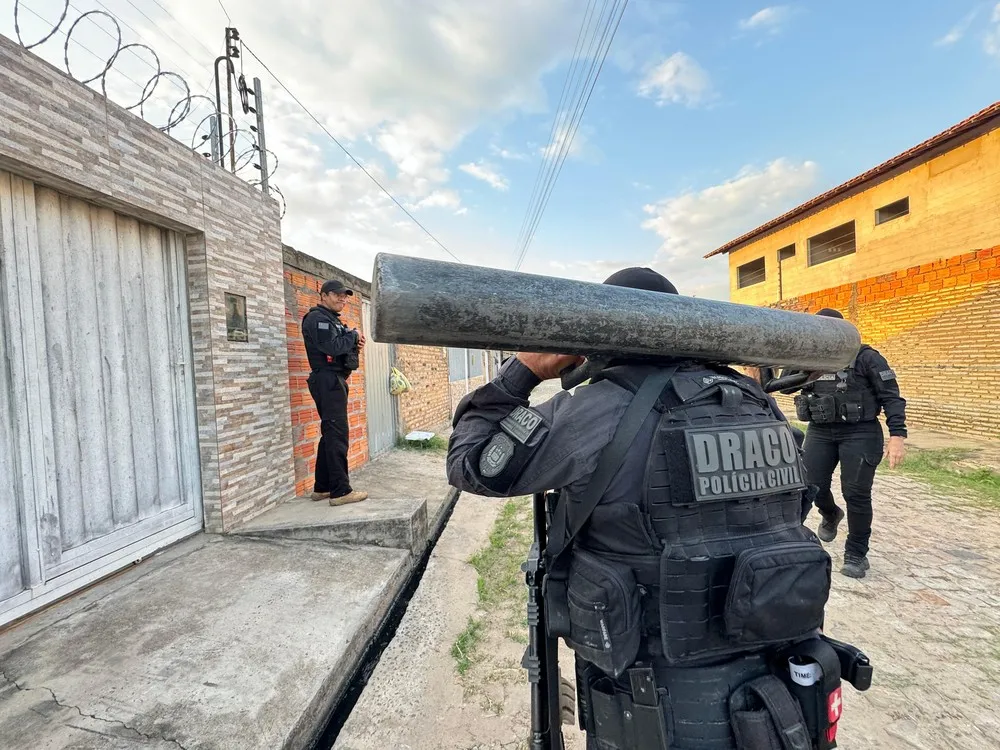 Polícia prende suspeitos de integrar facção e assassinar rivais durante operação em Floriano