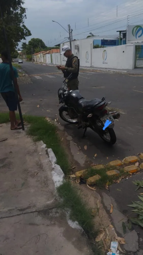 Polícia Militar recupera motocicleta furtada em Floriano na véspera de Natal