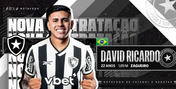 Botafogo anuncia a contratação de zagueiro piauiense