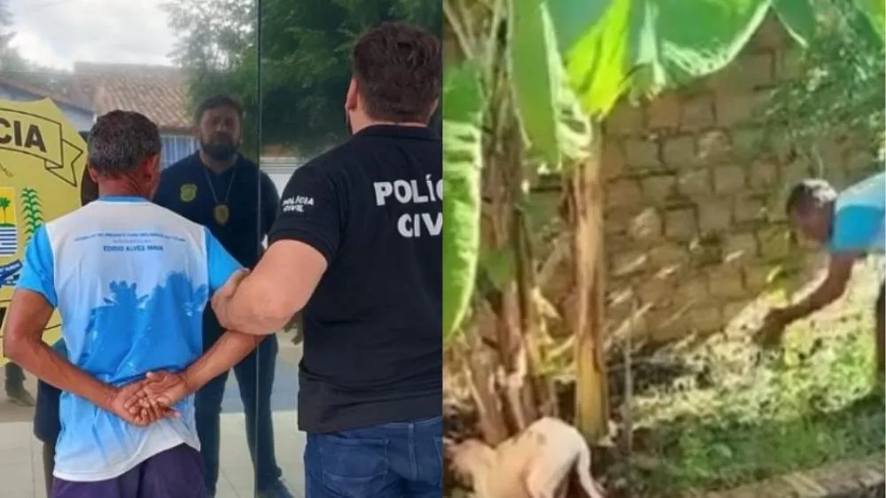 Polícia prende homem flagrado tentando matar cachorro no Piauí