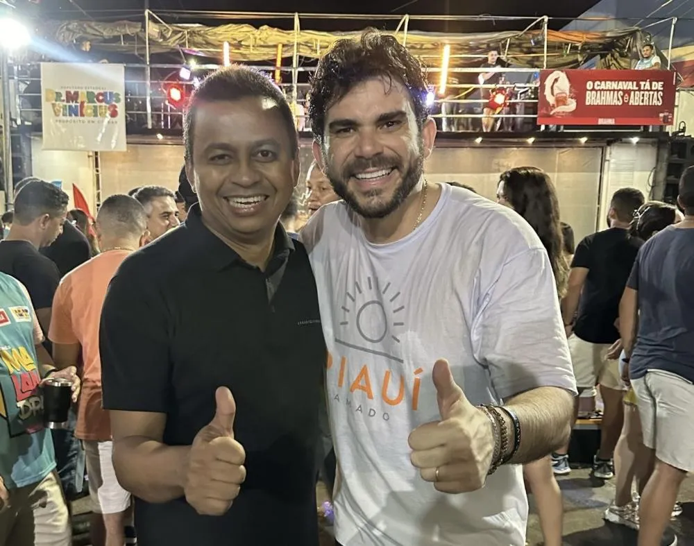 Dr. Marcus Vinícius e Dr. Francisco Costa prestigiam o Bloco Malandra no Zé Pereira de Floriano