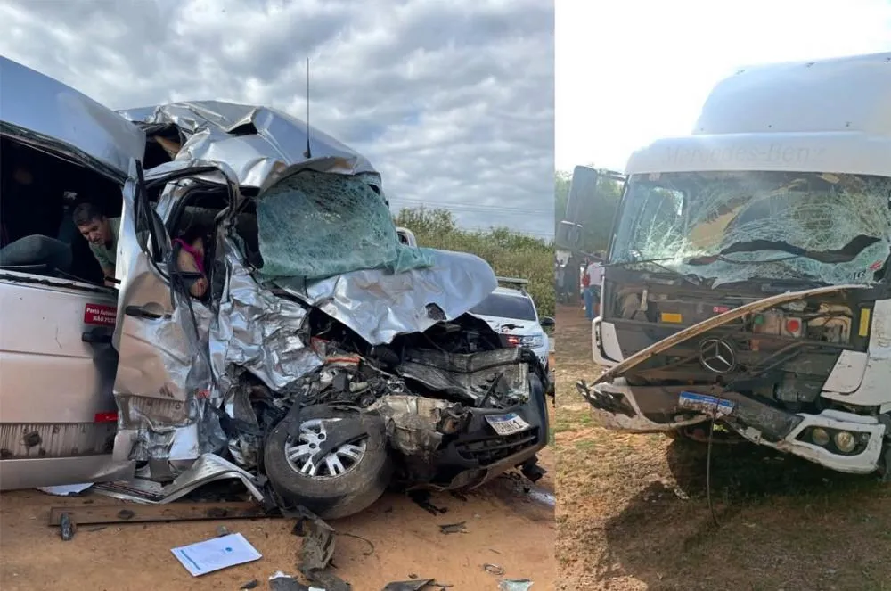 Grave acidente entre Van e Caminhão deixa seis mortos no Piauí 