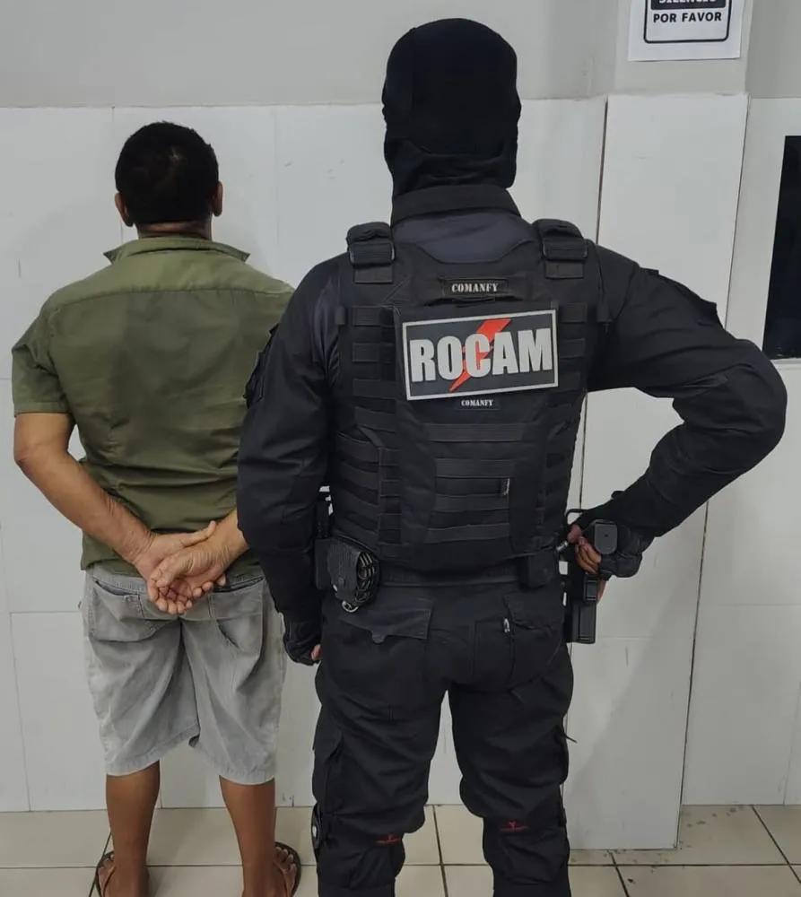 Policiais da ROCAM do 3º BPM cumprem mandado de prisão em Floriano