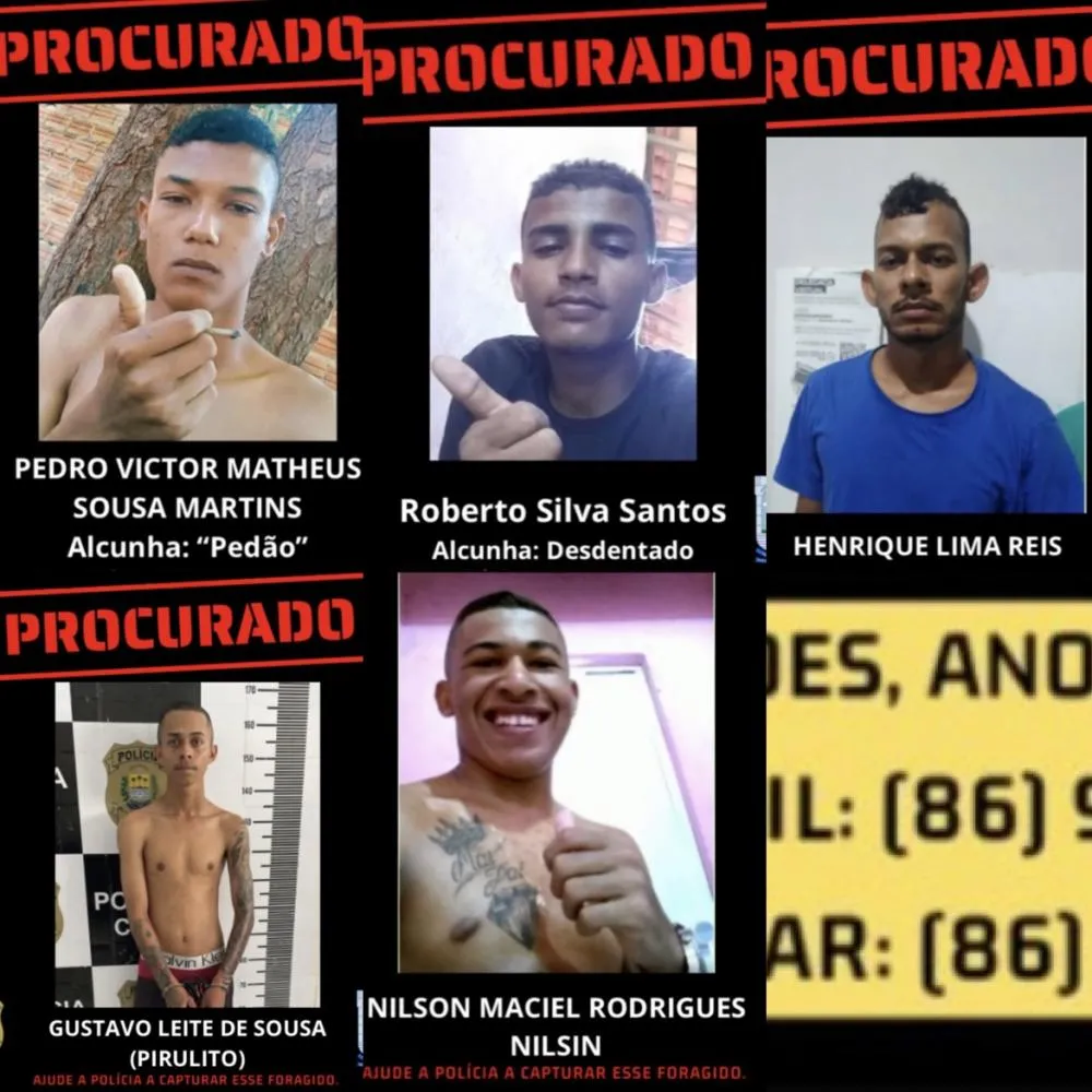 DEPATRI de Floriano divulga lista de procurados e pede apoio da população
