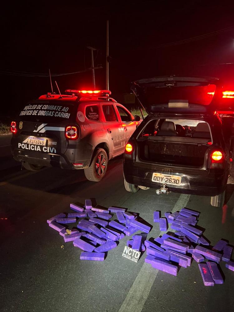 Polícia Civil-CE prende florianense em posse de 45 kg de drogas no Crato-CE