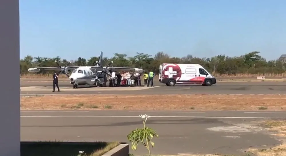 Tim Mendes chega a Floriano na UTI AÉREA após internação no DF