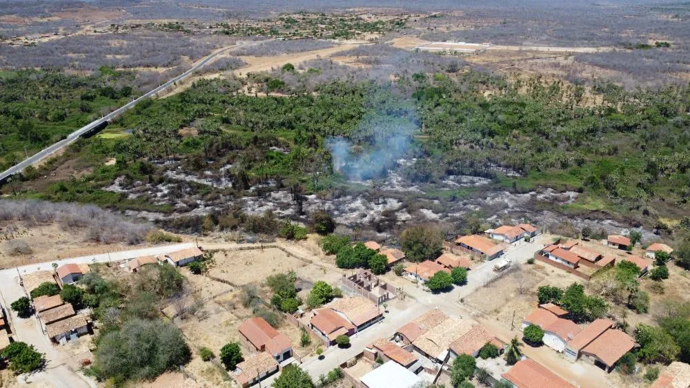 Incêndio em São José do Peixe é controlado; Brigada segue monitorando