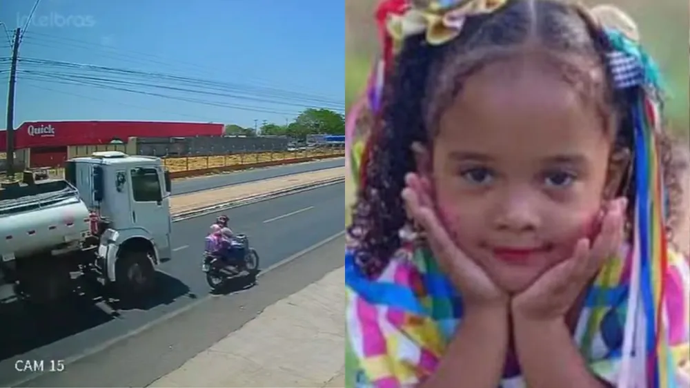 Motorista de caminhão-pipa que colidiu com moto e matou criança em Floriano afirma que só soube do acidente no dia seguinte