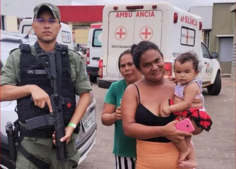 Policial militar salva bebê de 1 ano engasgado em União-PI