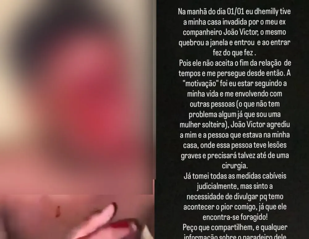 Jovem d3nunci4 agr3ssão de ex que invadiu sua casa e deixou duas pessoas f3ridas em Landri Sales