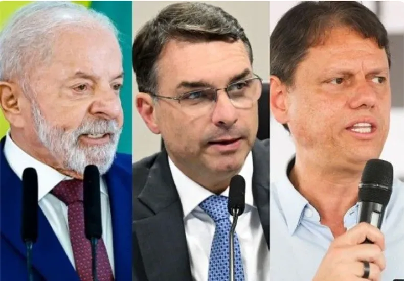 Lula lidera disputa presidencial à frente de Flávio e Tarcísio, diz pesquisa