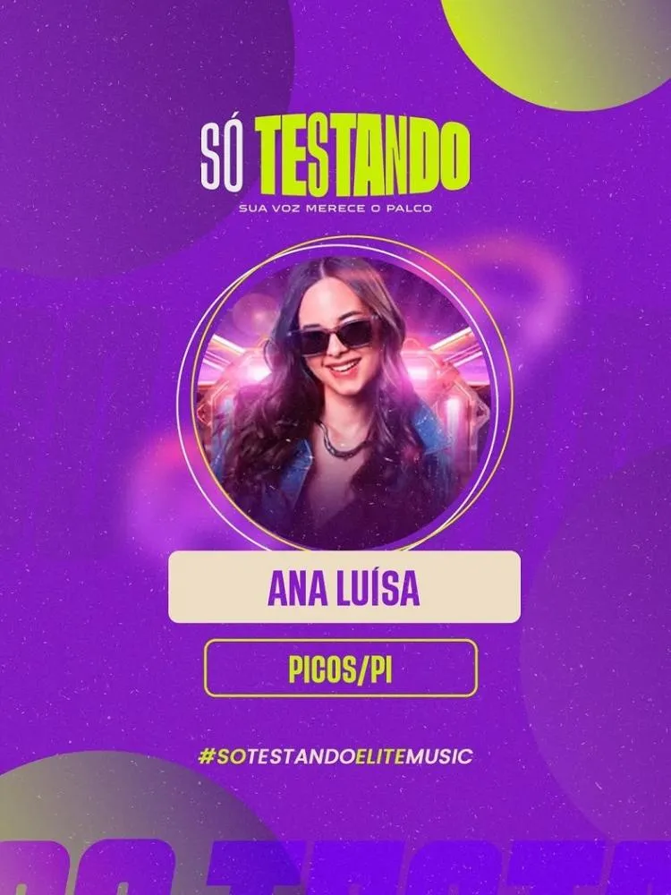 Cantora picoense se apresenta em live que define finalistas de concurso musical