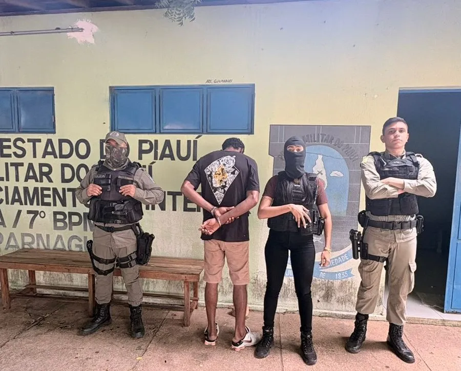 Homem é preso em Parnaguá suspeito de agredir esposa com golpes de facão
