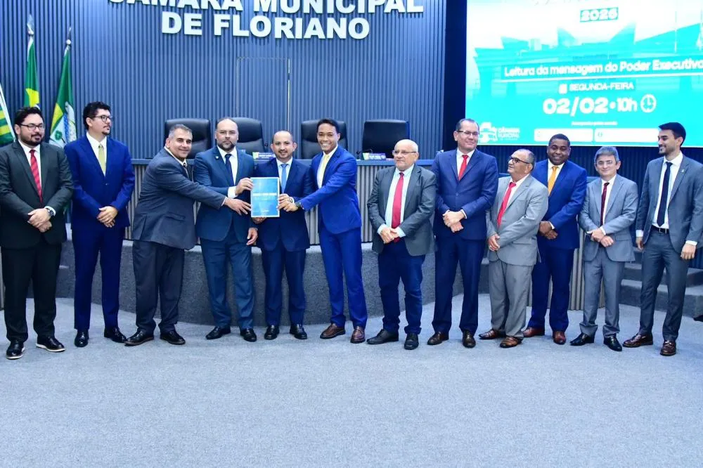 Aberto o Ano Legislativo 2026 de Floriano: sessão é marcada pela apresentação da mensagem do Poder Executivo