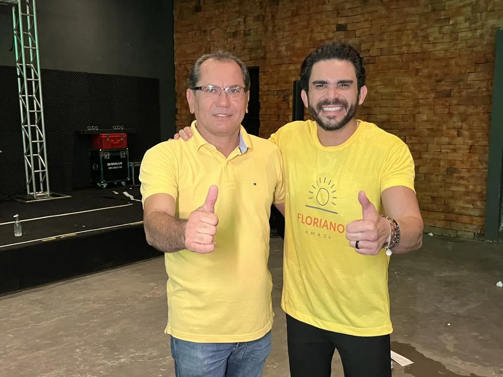 Vereador Lauro César, os suplentes Delson Alves e Gustavo Pitter, e o atual diretor de Cultura, Léo Batista, declaram apoio ao deputado Marcus Kalume em Floriano