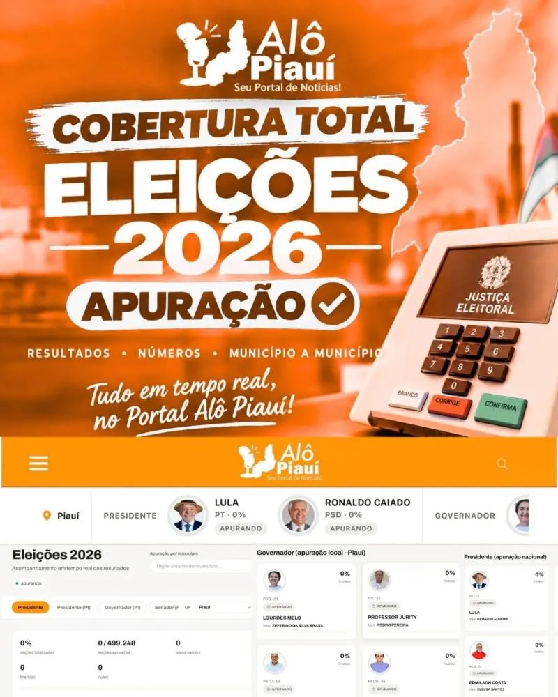 ACOMPANHE A APURAÇÃO NO PORTAL ALÔ PIAUÍ