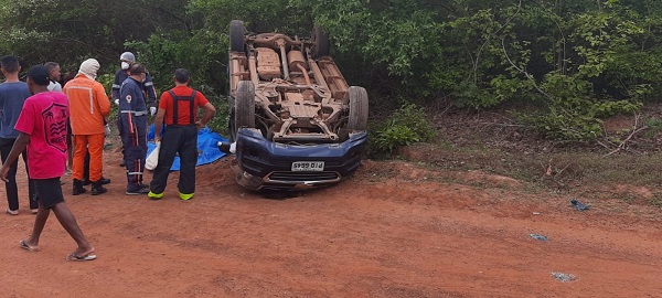 Acidente na zona rural de Floriano deixa uma morta e três feridos